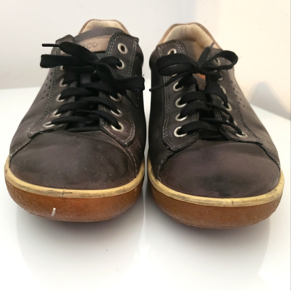 Ecco Leather Leisure Arch Support Shoes Chocolate Brown Woman Size 41 - Picture 5 of 8